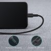 AUKEY CB-CL02 Black nylonowy kabel Lightning-USB C | USB Power Delivery USB-PD | 1.2m | certyfikat MFi Apple