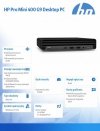 HP Inc. Komputer 400 Mini G9 i5-12500T 512GB/16GB/W11P      885H8EA