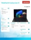 Lenovo Ultrabook Thinkpad X1 Carbon G13 21NS004NPB W11Pro Ultra 7  258V/32GB/1TB/INT/14.0 WUXGA/Touch/Black/3YRS Premier Support