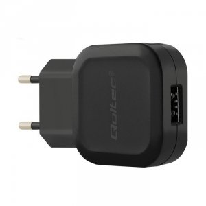 Qoltec Ładowarka sieciowa 12W | 5V | 2.4A | USB + kabel USB typC