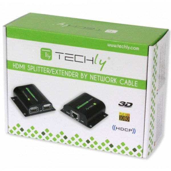 Techly Extender HDMI po skrętce Cat.6/6a/7 do 60m, FullHD, with IR