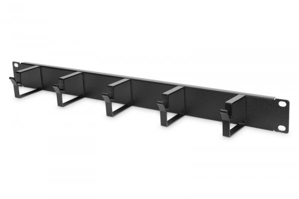 Digitus Organizer kablowy poziomy typu RING 19&quot; 1U 40x483x60mm czarny