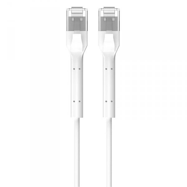 Extralink Patchcord kat.6a U/FTP 1Gbps miedź kabel sieciowy skrętka, łamana końcówka 3m biały