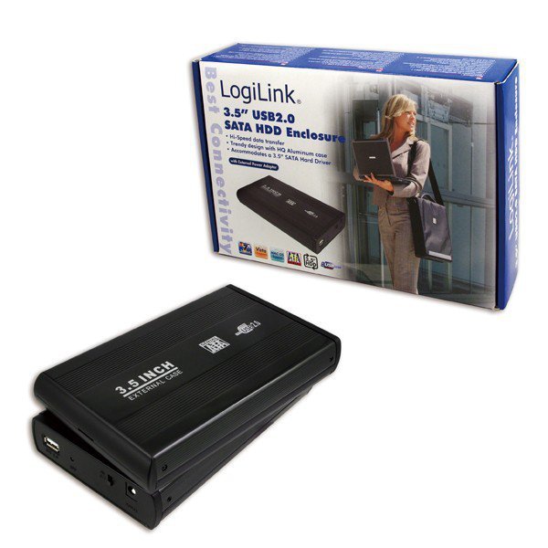 LogiLink Obudowa aluminiowa na dysk SATA 3,5&#039; USB2.0