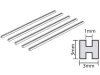 Tamiya 70201 Plastic Beams 3mm H *5
