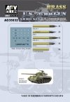 AFV Club AG35032 U.S. 76mm Gun Ammo Set - Brass 1/35