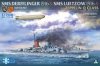 Takom Snownam SP-7043  SMS Derfflinger 1916 & SMS Leutzow 1916 & Zeppelin Q class ( Limited Edition)