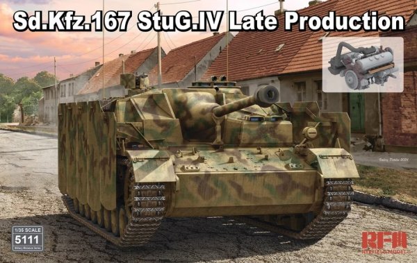 RFM 5111 Sd.Kfz.167 StuG.IV Late Production with Engine &amp; Workable tracks 1/35