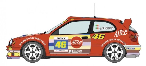Hasegawa 20619 Toyota Corolla WRC '2004 Rally Monza' 1/24