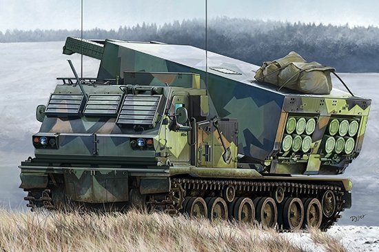 Trumpeter 01048 M270/A1 multi-barrel rocket system