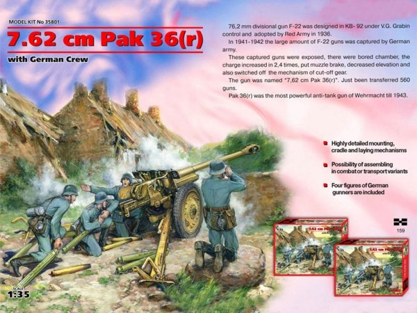 Icm 35801 7,62 Pak 36 (R)