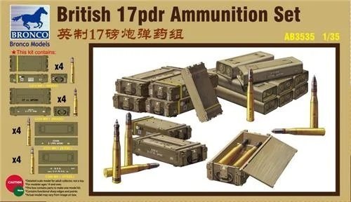 Bronco AB3535 British 17pdr Ammunition Set