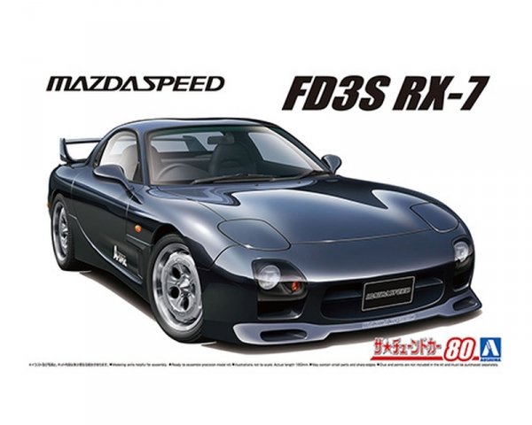 Aoshima 06494 1/24 TC#80 MAZDASPEED A-SPEC FD3S RX-7 '99 (MAZDA)