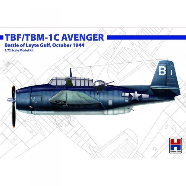 Hobby 2000 72010 TBF/TBM-1C Avenger Oct. 1944 1/72 (Hasegawa+Cartograf)