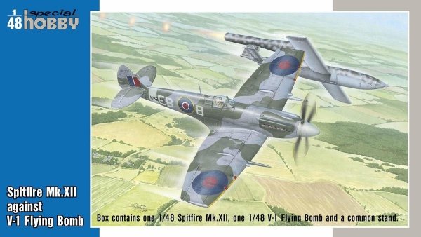 Special Hobby 48192 Spitfire Mk.XII contra V-1 Flying Bomb 1/48