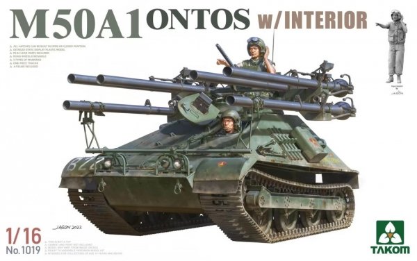 Takom 1019 1/16 M50A1 Ontos w/Interior