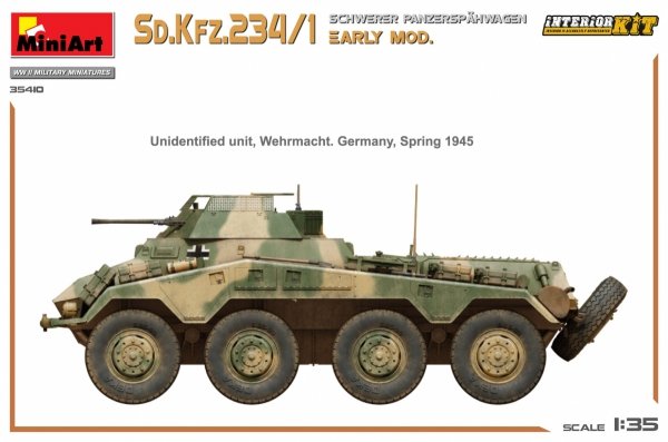 Mini Art 35410 Sd. Kfz. 234/1 Schwerer Panzerspahwagen Early Mod. Interior Kit 1/35