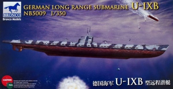 Bronco NB5009 Ger. Long Range Submarine Type U-IXB