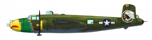 HK Models 01E02 1/32 B-25J Mitchell The Strafer