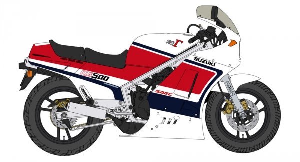 Hasegawa 21753 Suzuki RG500T Early Version 1/12