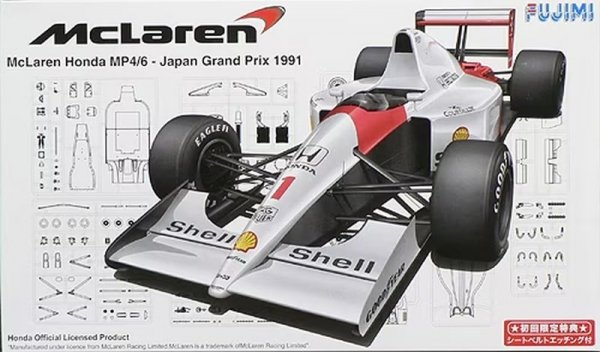 Fujimi 090443 1/20 GP-10 Mclaren MP4/6 Honda '91