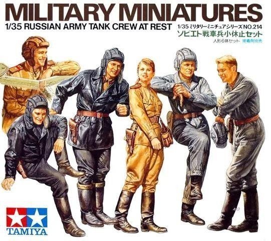 Tamiya 35214 Russian Army Tank Crew at Rest