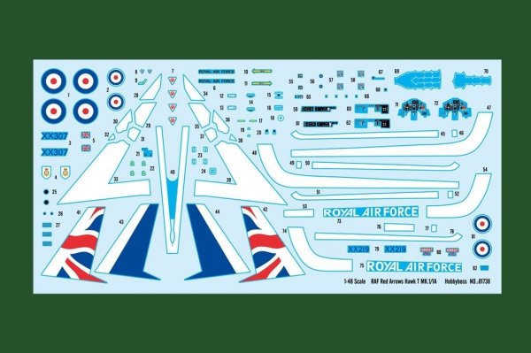 Hobby Boss 81738 RAF Red Arrows Hawk T Mk.1/1A