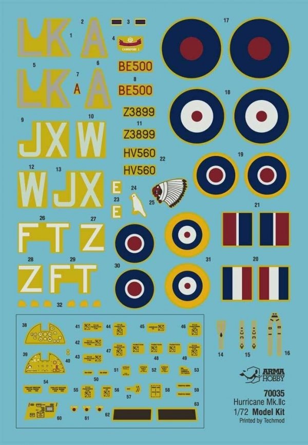 Arma Hobby 70035 Hurricane Mk. II c - Expert set 1/72