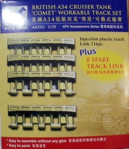 Bronco AB3511 British A34 ‘COMET’workable track