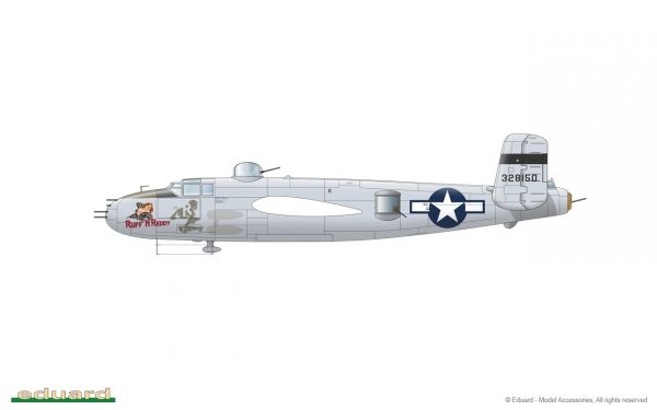 Eduard 2139 B-25J Mitchell GUNN's BUNNY Limited edition 1/72
