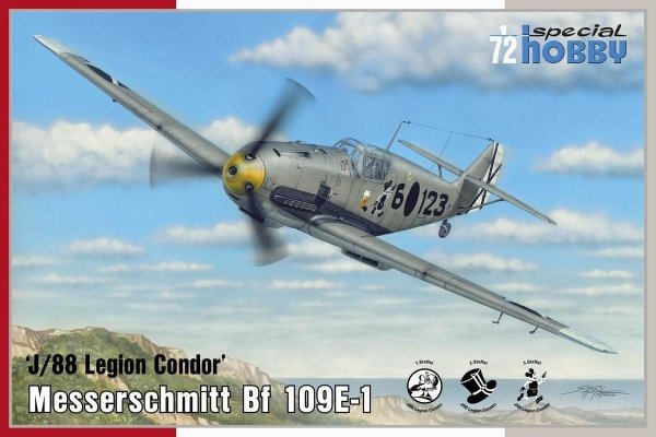 Special Hobby 72459 Messerschmitt Bf 109E-1 'J/88 Legion Condor' 1/72