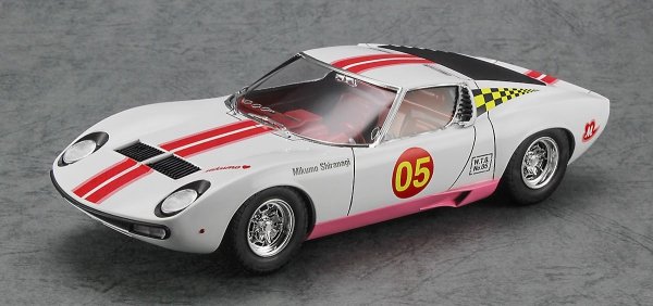 Hasegawa SP544-52344 Egg Girls Wild Egg Girls Lamborghini Miura P400 SV 'Mikumo Shiranagi' w/ Figure 1/24