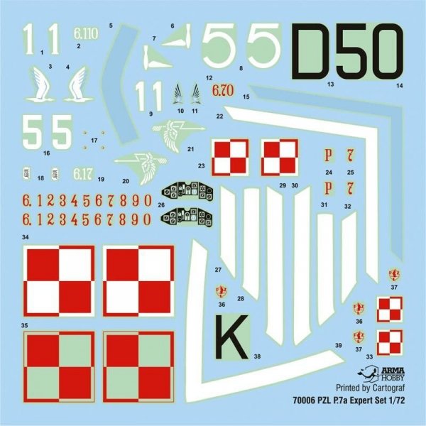 Arma Hobby 70006 PZL P.7a  Ekspert set 1/72