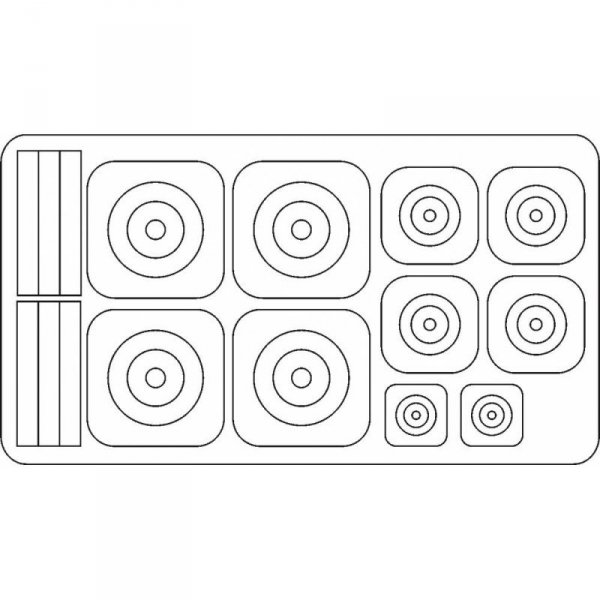 Fly ARTM72004 Roundels for PZL P24g Greek service  maska