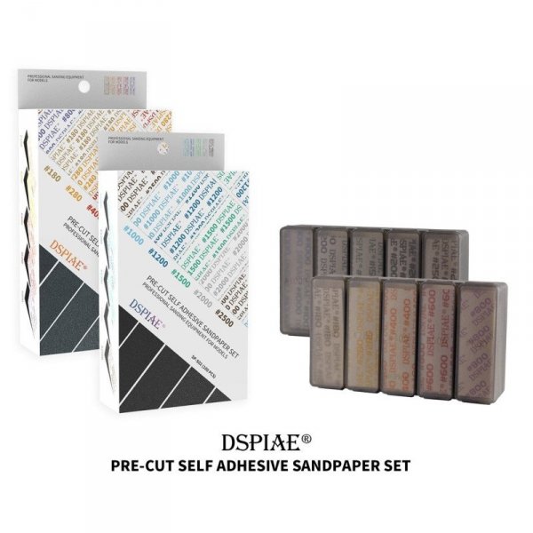 DSPIAE SP-S02 Adhesive Sanding Paper Sets 1000-2500, 100 pcs per Set