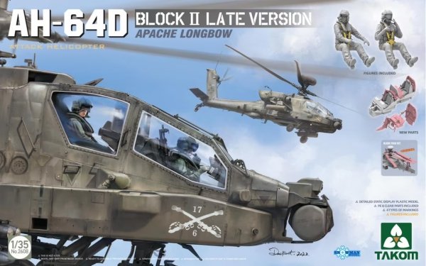 Takom 2608 AH-64D Apache Longbow Block II Late Version 1/35