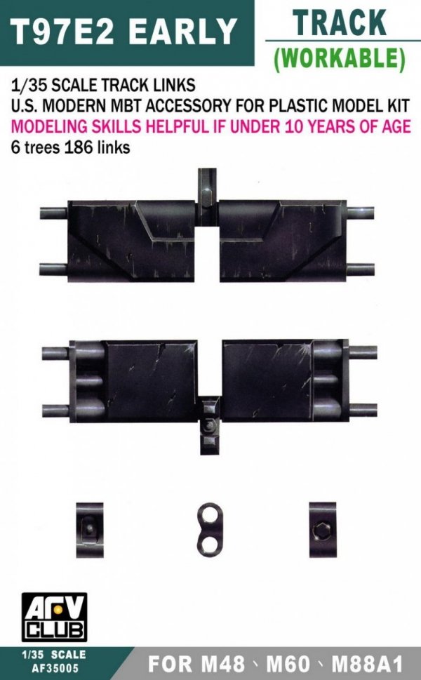 AFV Club AF35005 M48 &amp; M60 Track Workable 1/48