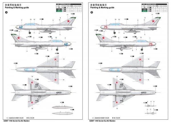 Trumpeter 02897 Soviet Su-9U Maiden