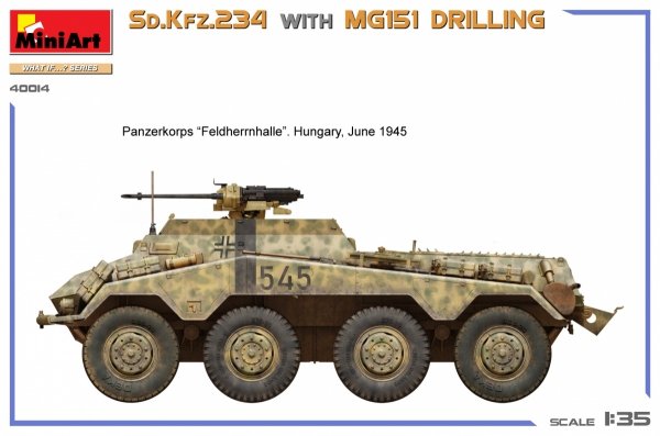 Mini Art 40014 Sd.Kfz. 234 with MG151 Drilling 1/35