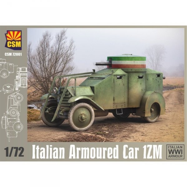 Copper State Models 72001 Italian Armoured Car 1ZM Italian WWI Armour 1/72