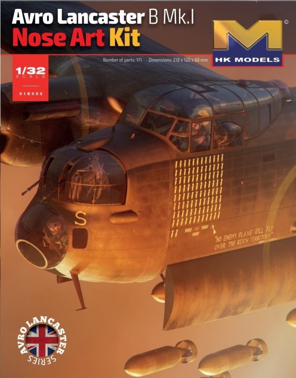 HK Models 01E033 1/32 Avro Lancaster B Mk.I Nose Art Kit
