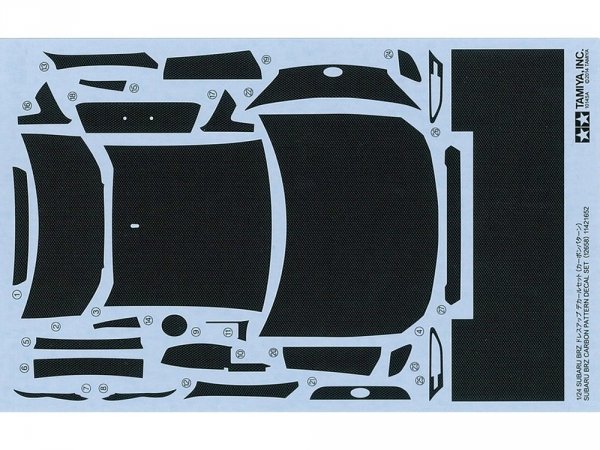 Tamiya 12658 1/24 Subaru BRZ Carbon Decal