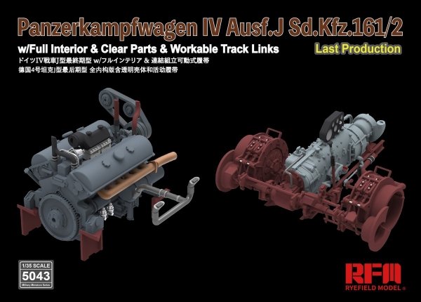 RFM-5043 Pz.Kpfw.IV Ausf. J Last Production With full interior &amp; workable track link