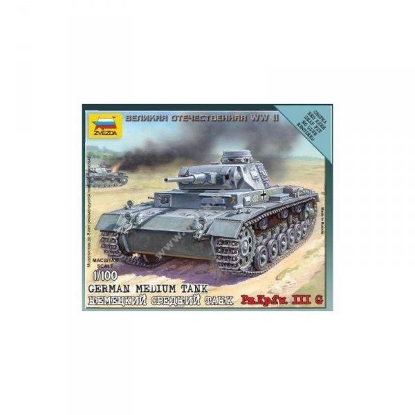 Zvezda 6119 German Tank Panzer III   1/100