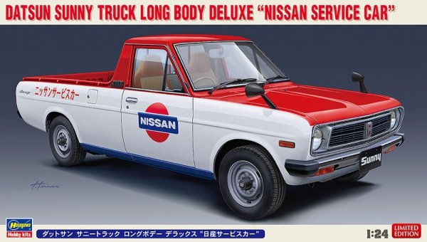 Hasegawa 20482 Datsun Sunny Truck Long Body Deluxe &quot;Nissan Service Car&quot; 1/24