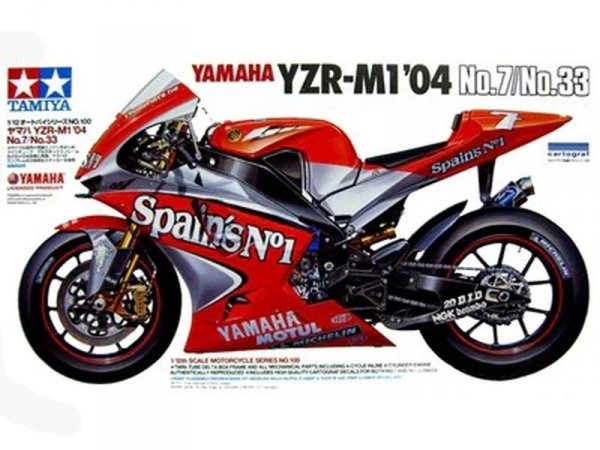 Tamiya 14100 Yamaha YZR-M1 '04 No.7/No.33 1/12