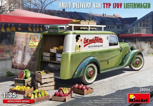 Mini Art 38044 Fruit delivwry van 170V Lieferwagen 1/35