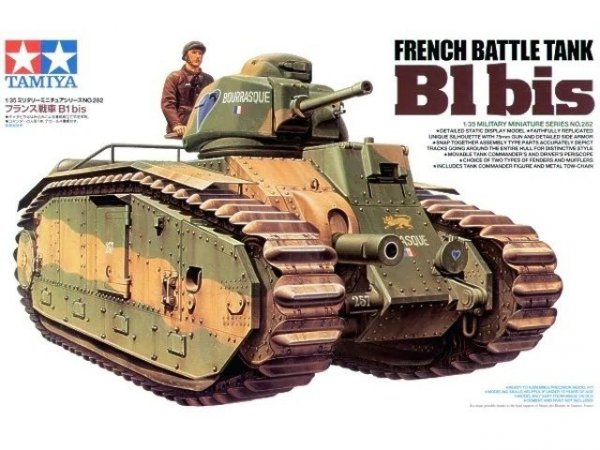 Tamiya 35282 French Battle Tank B1 bis