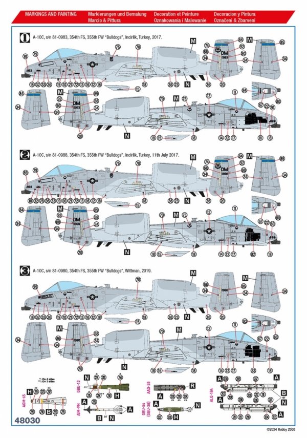 Hobby 2000 48030 A-10C Operation Inherent Resolve 1/48