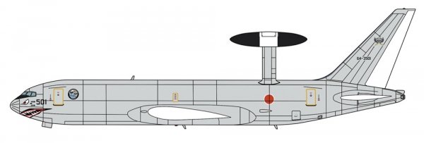 Hasegawa 10860 E-767 AWACS 'Airborne Warning &amp; Control Wing' 1/200